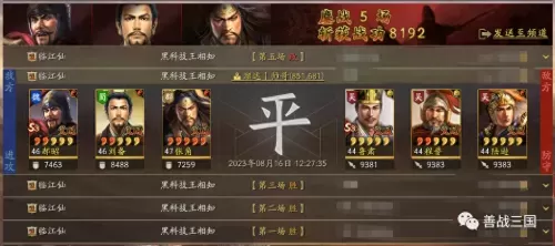 郝昭刘备阵容搭配最新攻略　三国志战略版刘备张角郝昭-第11张