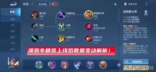 项羽推塔阵容装备搭配攻略　项羽边路出装-第1张
