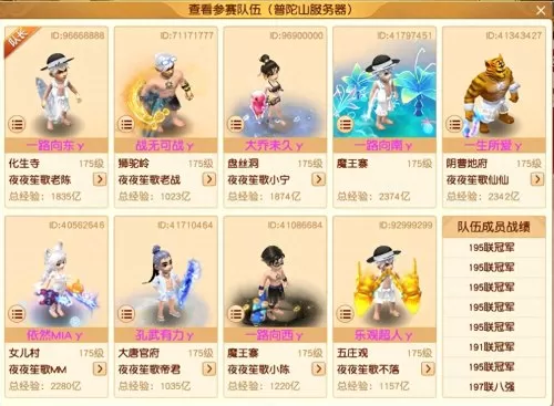 梦幻西游服战队名字　珍宝阁服战队成员介绍-第9张