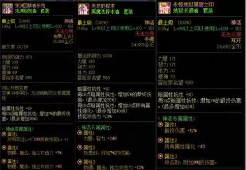 地下城装备搭配计算器　地下城红眼95毕业防具-第4张