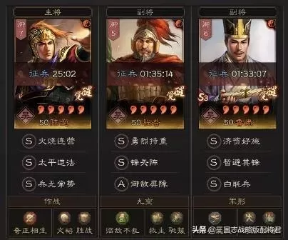 三势各种搭配阵容图表　关银屏三势完美阵容-第2张