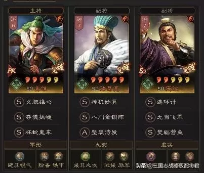 三势各种搭配阵容图表　关银屏三势完美阵容-第5张
