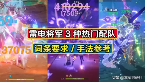 原神雷电最佳搭配阵容　原神公认的三大最强阵容-第1张