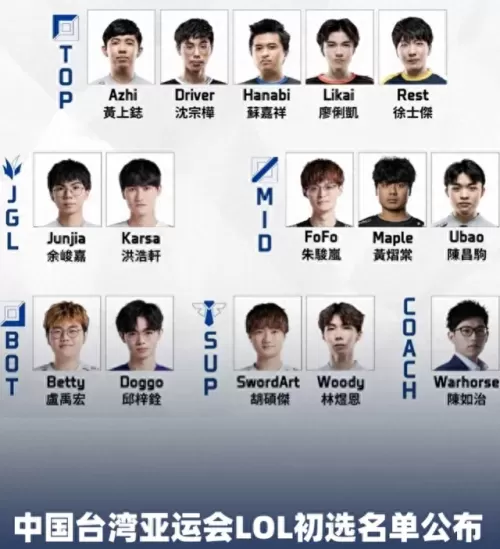 台湾英雄联盟阵容搭配图(英雄联盟外援阵容)-第1张