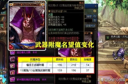 dnf称号附魔宝珠名望　DNF首饰附魔名望-第1张