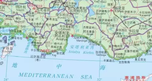 安塔利亚属于哪里　安塔利亚地图-第3张