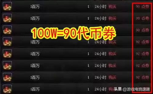 dnf金币寄售得到的的是代币券　DNF代币券-第5张