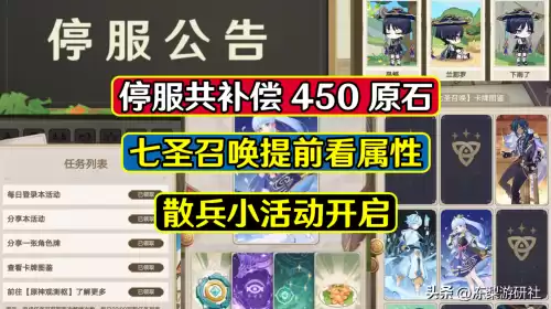 原神停机维护多久　原神 维护-第1张