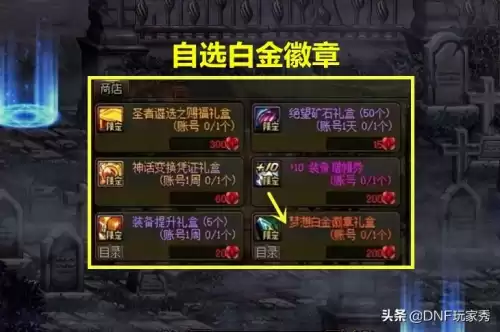 dnf大枪徽章选择　DNF大枪-第1张