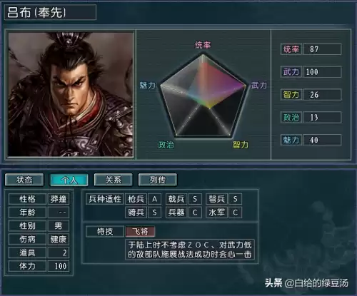 三国志4怎么让武将满属性　三国志14属性上限-第3张