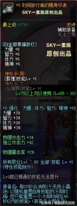 dnf名将之兵书和怀表哪个好　dnf时间旅行者的怀表-第2张