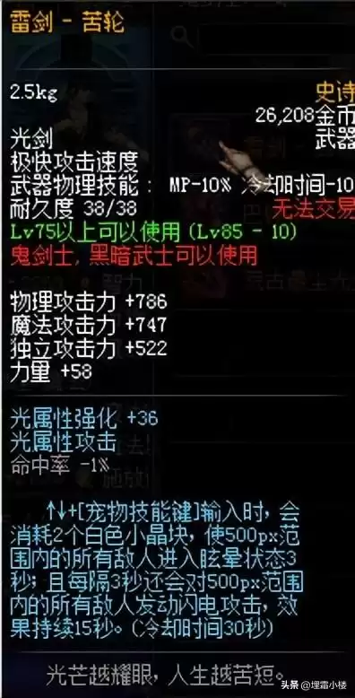 dnf幽魂魅影套装　dnf幽魂套最早的属性-第4张