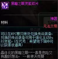 dnf黑暗之眼灵能碎片获取　DNF黑暗之眼-第1张