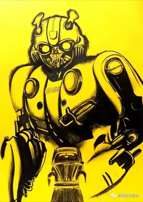 迷你世界大黄蜂怎么画简笔画　画一个大黄蜂-第7张