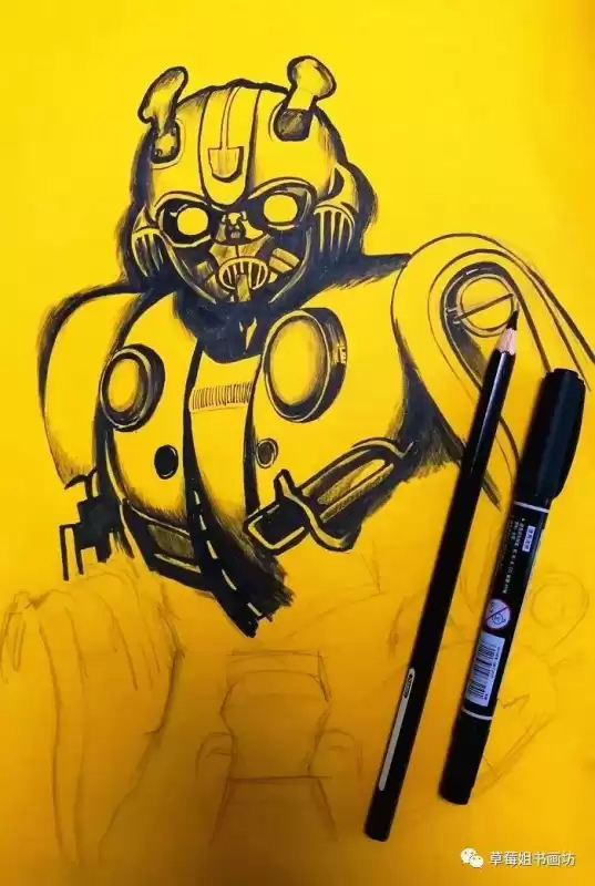 迷你世界大黄蜂怎么画简笔画　画一个大黄蜂-第6张
