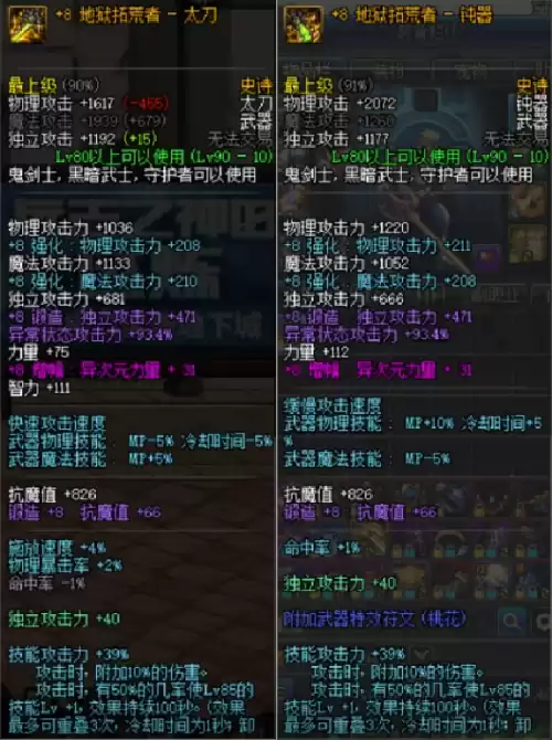 dnf狂战士用太刀还是巨剑还是钝器　钝器和巨剑哪个伤害高-第1张