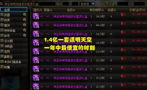 dnf稀有透明天空升级神器透明天空　dnf透明天空可以变成普通天空吗-第1张