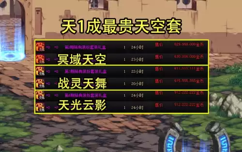 地下城权倾天下　天8权倾天下套的价格-第1张