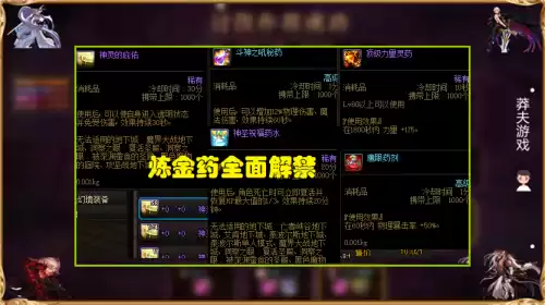 地下城修炼场吃的药　DNF药剂-第2张