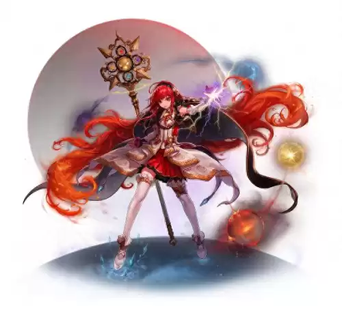 dnf战斗法师超美壁纸　dnf女角色高清立绘壁纸-第1张
