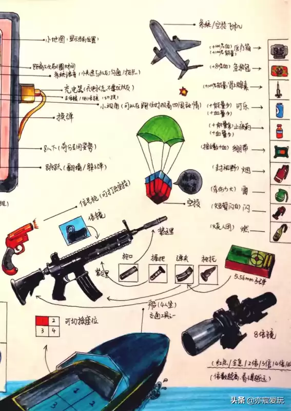 和平精英怎么画枪　画和平精英木乃伊-第4张
