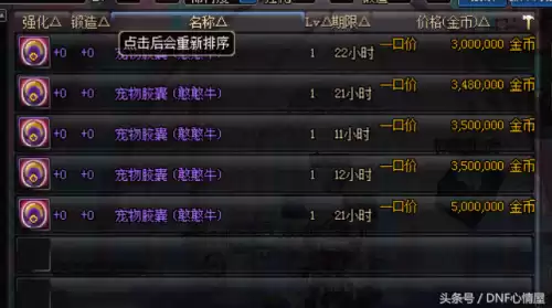 dnf2022可交易的宠物　DNF平民宠物-第5张