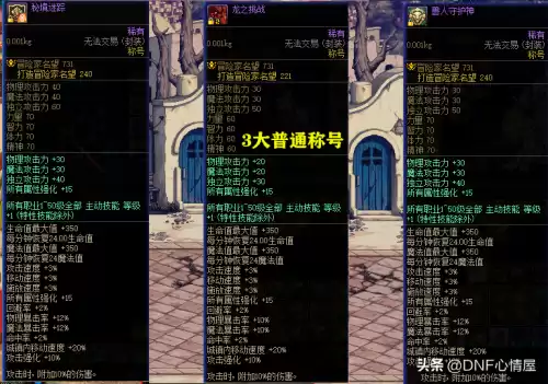 dnf能买的称号最好的　dnf那个称号最实惠-第1张