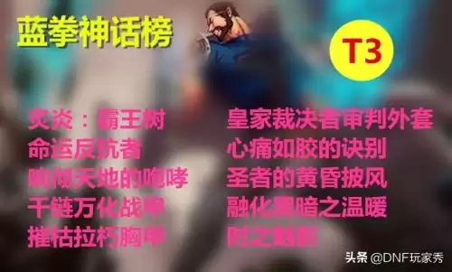 dnf蓝拳神话改版后排名　DNF红眼神话排名-第4张