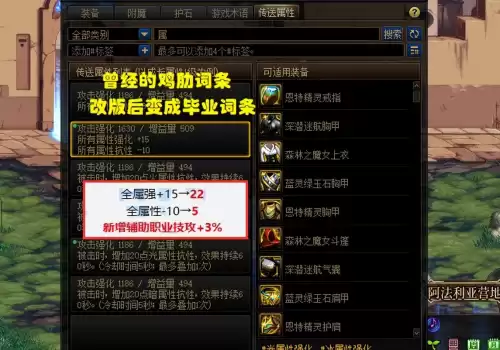 dnf装备词条提升率　剑魂75技能攻击加5提升率-第6张