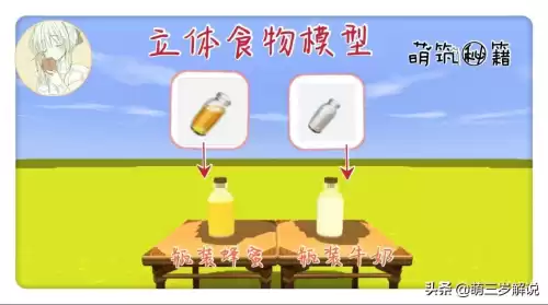 迷你世界怎么做可以点着吃的食物微缩模型　迷你世界怎么做可以吃的微缩模型-第1张
